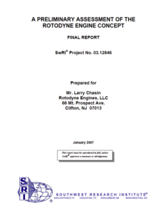 Technical study of the efficiency gains from Rotodyne Engine's piston dwell.